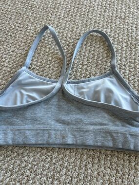 Alo Light Gray Sports Bra